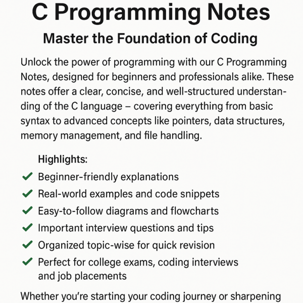 C Programming Notes