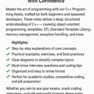 C++ Programming Notes