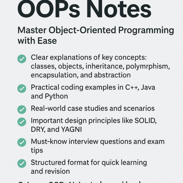 OOPs Notes