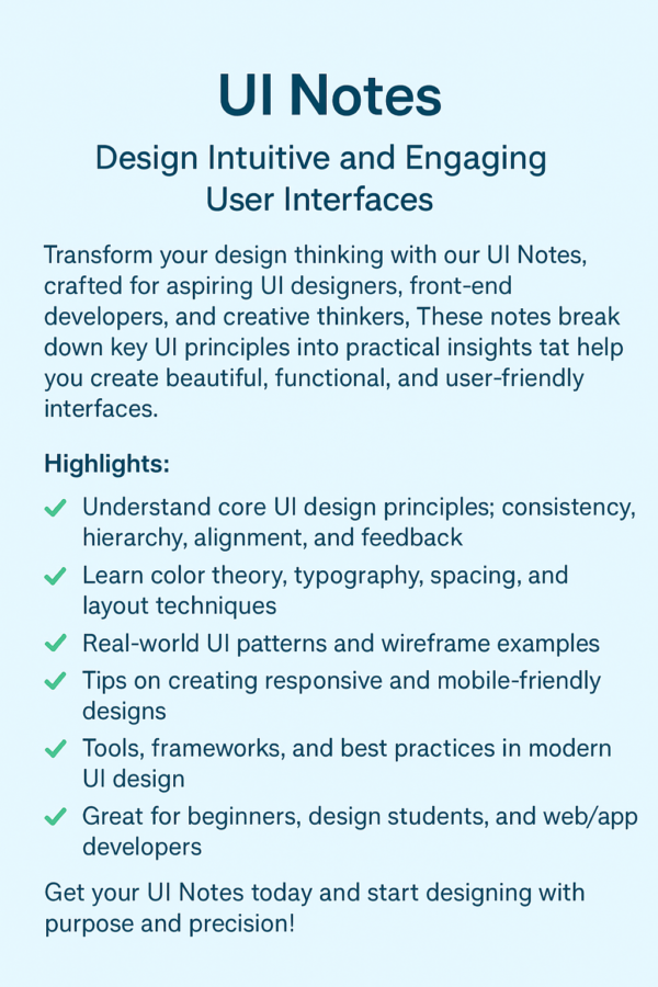 UI Notes