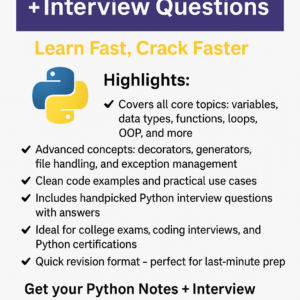 Python Notes + Interview Questions