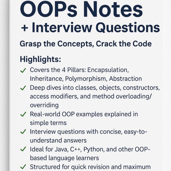 OOPs Notes + Interview Questions