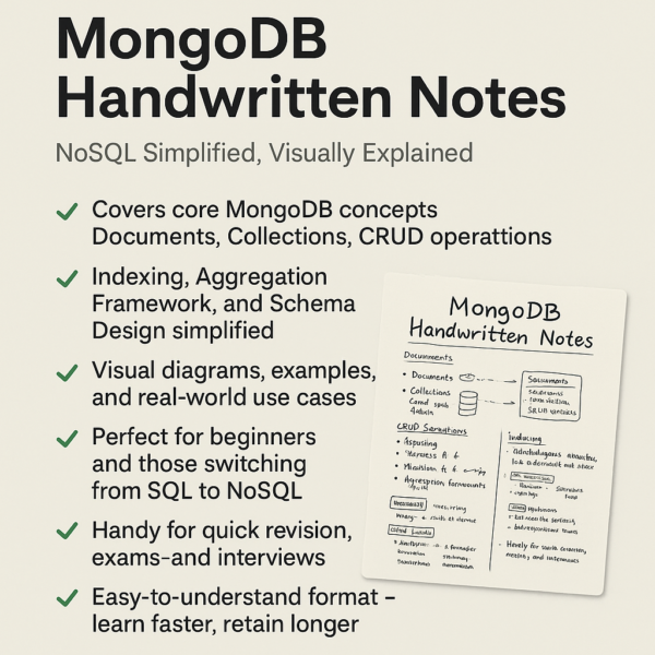 MongoDB Handwritten Notes