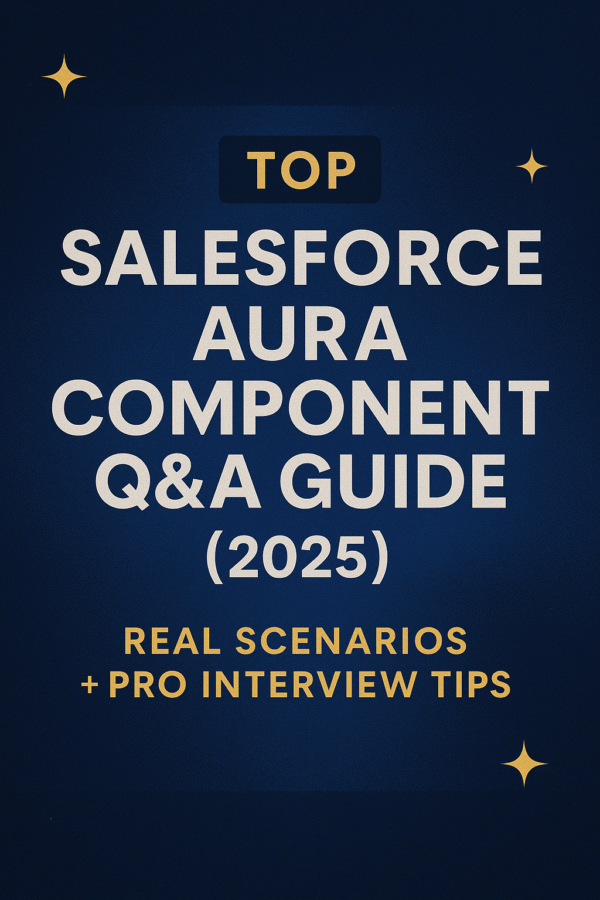 Top Salesforce Aura Component Q&A Guide (2025) – Real Scenarios + Pro Interview Tips