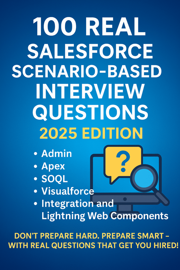 100 Real Salesforce Scenario-Based Interview Questions (2025 Edition) – For 1–4 Years Experience