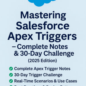 Mastering Salesforce Apex Triggers – Complete Notes & 30-Day Challenge (2025 Edition)
