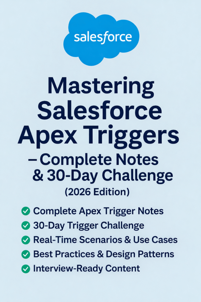 Mastering Salesforce Apex Triggers – Complete Notes & 30-Day Challenge ...