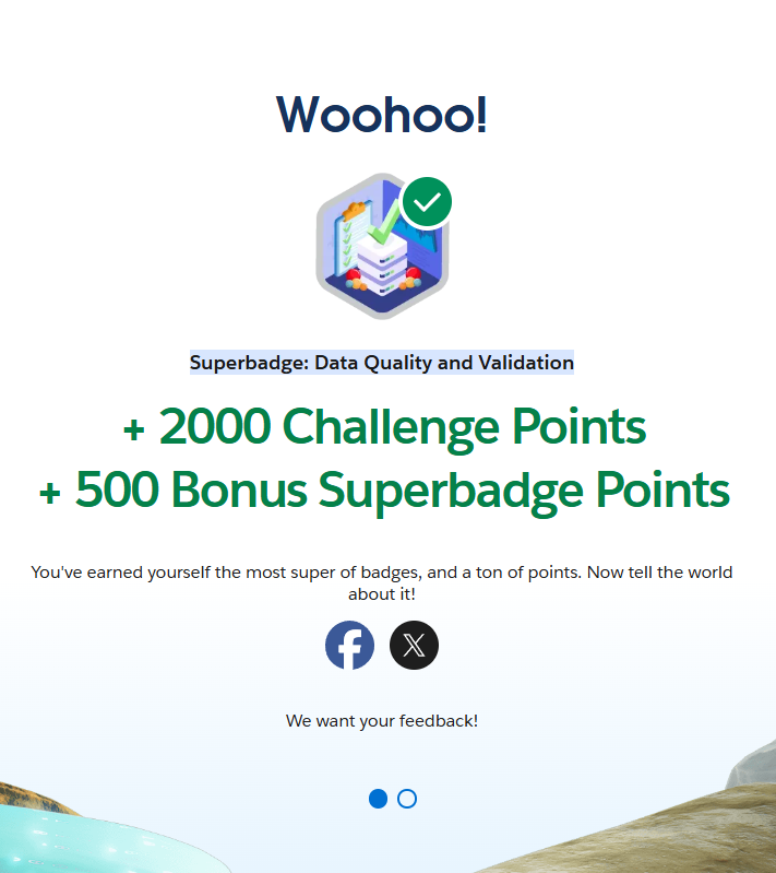 Superbadge: Data Quality and Validation