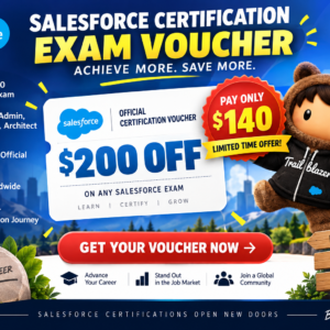 Salesforce Certification Exam Voucher – Get $200 OFF (Pay Only $140)